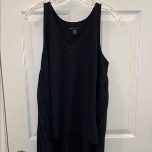Athleta Black Top with Pleated Back M